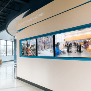 SOVA Innovation Hub - Microsoft Experience Center Hallway