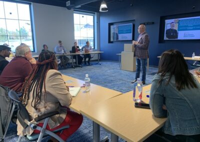 Ryan Garrett provides startup lessons to attendees