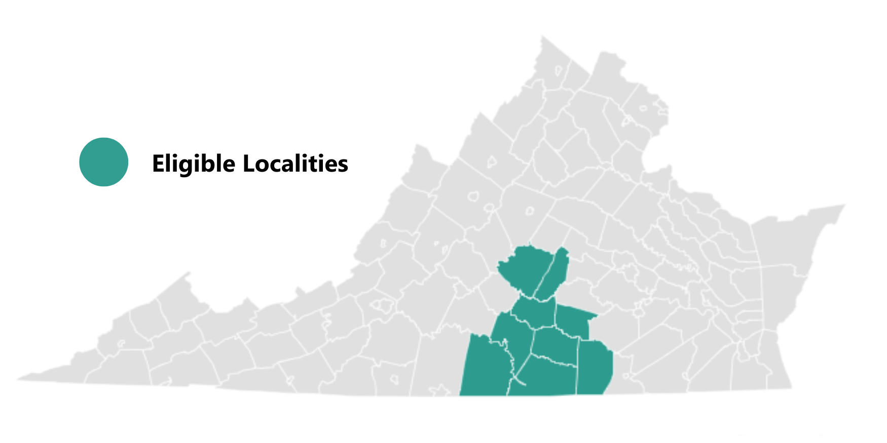 AI Innovation Challenge Map of Eligible Localities